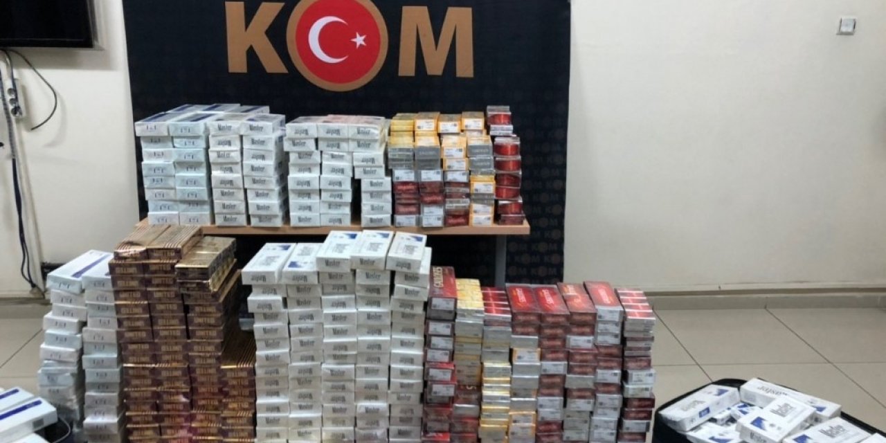 Gaziantep’te 6 bin 100 paket kaçak sigara ele geçirildi