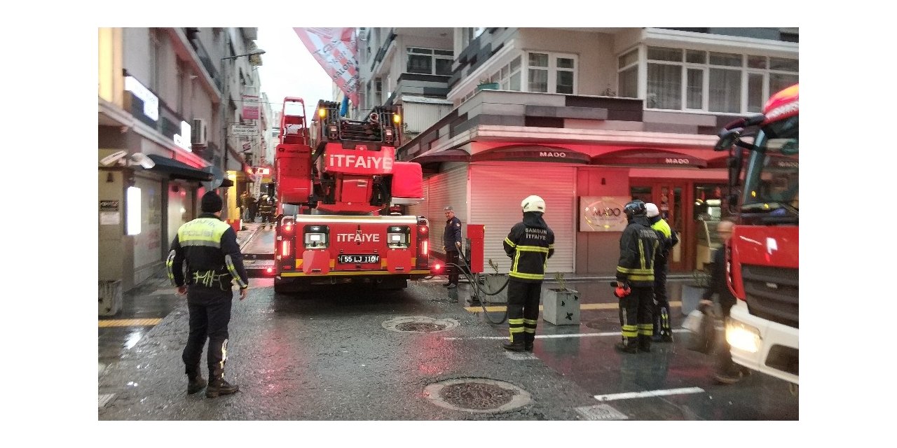 Bacadan çıkan duman itfaiyeyi alarma geçirdi