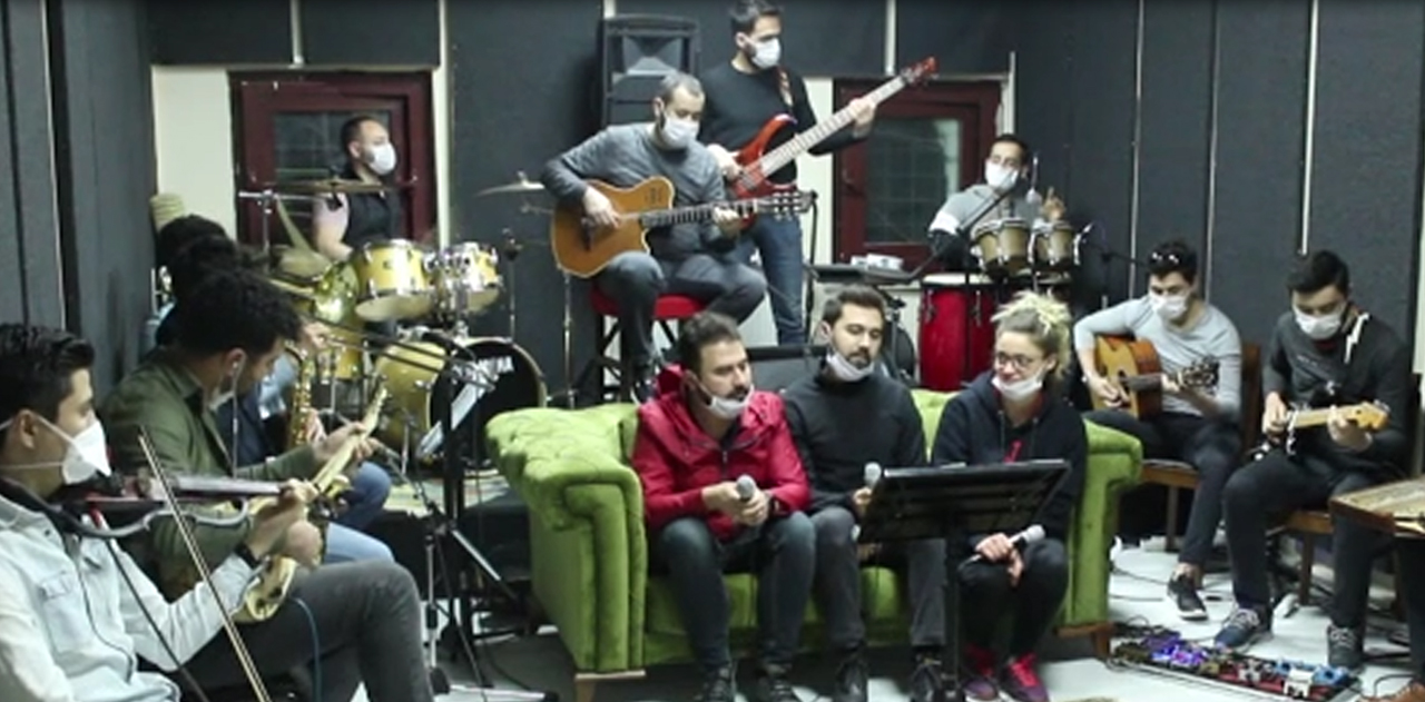 Belediye orkestrasından 'Evde Kal' klibi