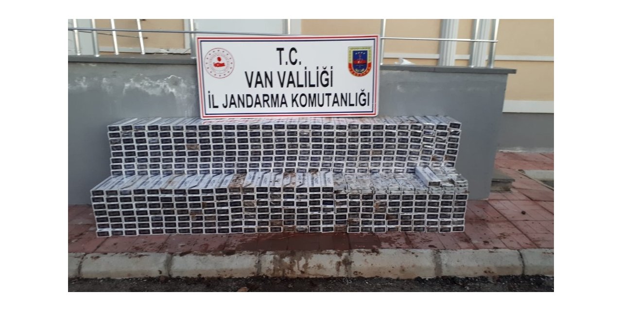 Saray’da 6 bin paket kaçak sigara ele geçirildi