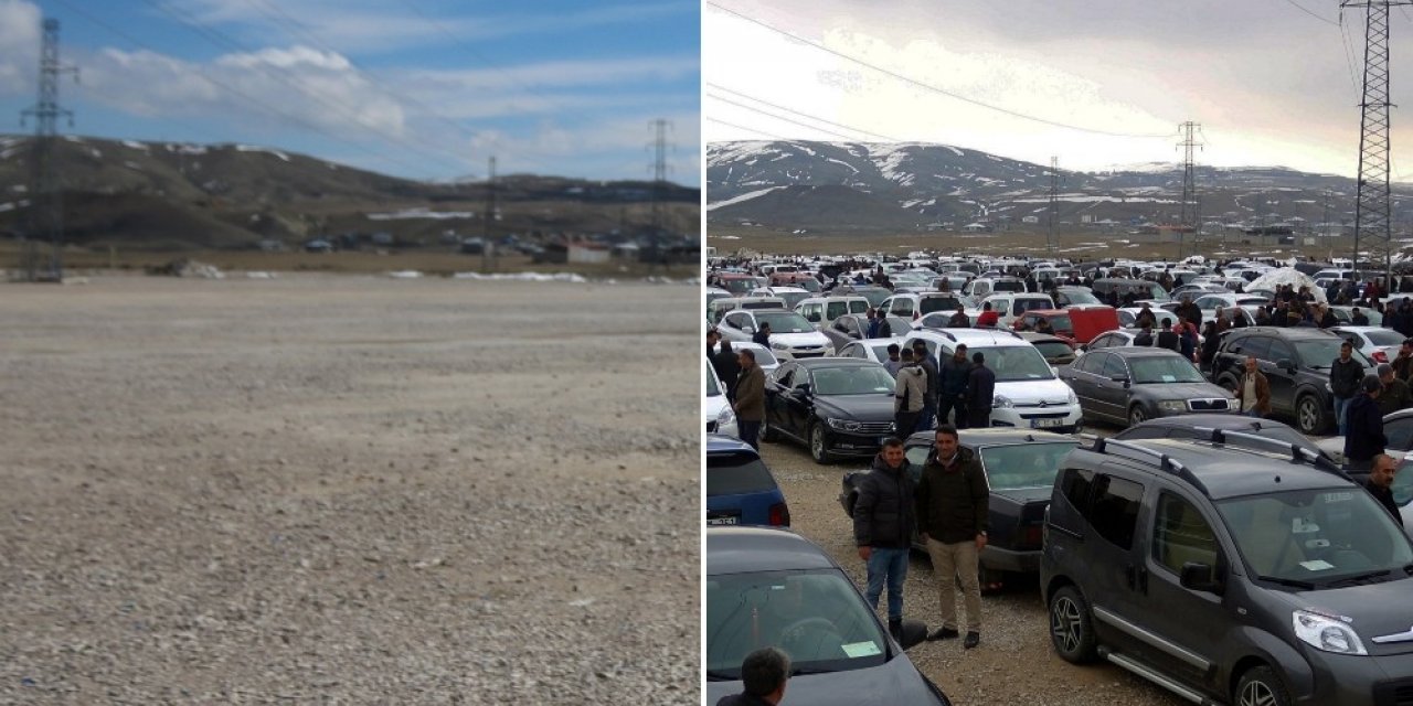 Van’da açık oto pazarının faaliyetlerine ara verildi