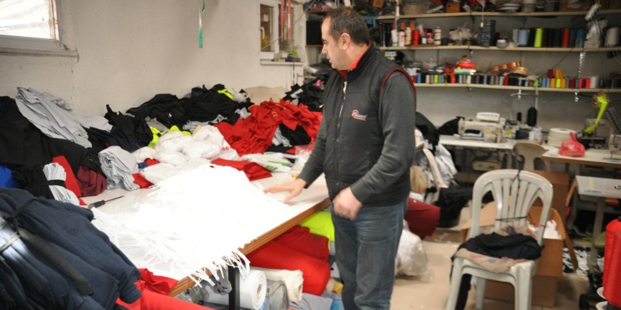 Seydişehir'de bir tekstil firması maske üretimine başladı