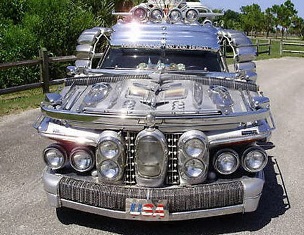 40 otomobilden yapılmış limuzin