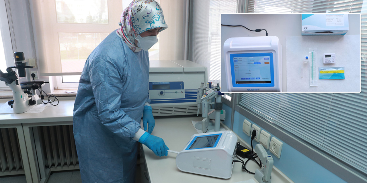 15 dakikada sonuç alınabilen hızlı tanı kiti tanıtıldı
