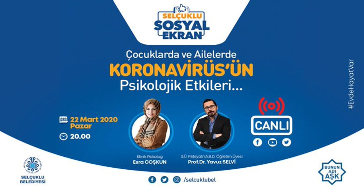 Selçuklu Sosyal Ekran bu akşam canlı yayında!