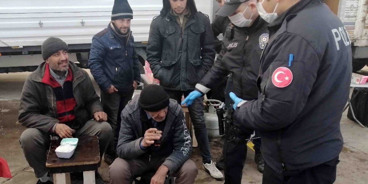 Aksaray’da polis ve zabıta 65 yaş üstü denetiminde