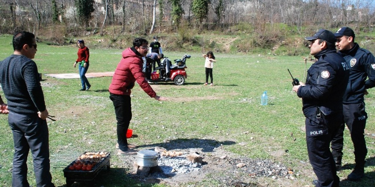 Mangal yasağına uymayanlara polisten uyarı