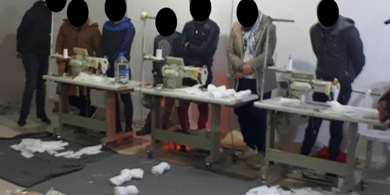 Asma katta kaçak maske üretimi