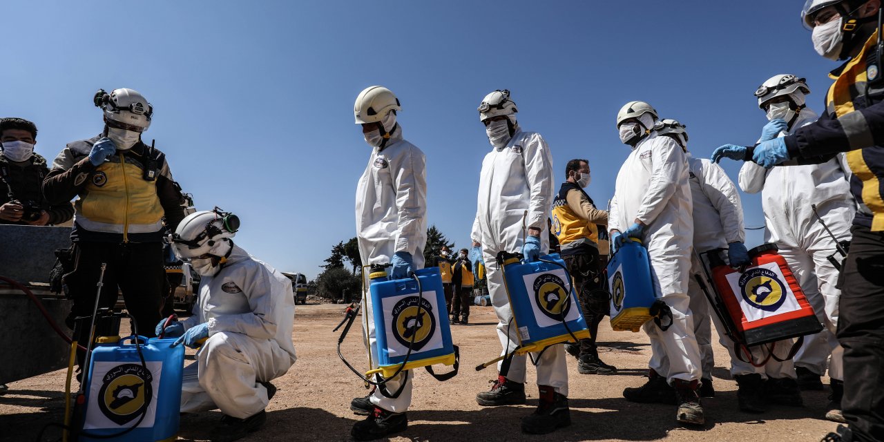 Beyaz Baretliler'den İdlib'de koronavirüsle mücadeleye destek çağrısı