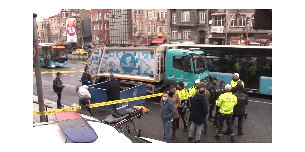 Ayağı takıldı çöp aracının altında feci şekilde can verdi
