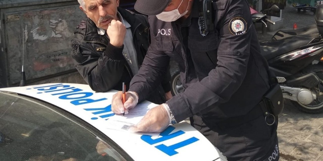 Aydın’da yasaklara uymayan yaşlılara ceza uygulanmaya başlandı