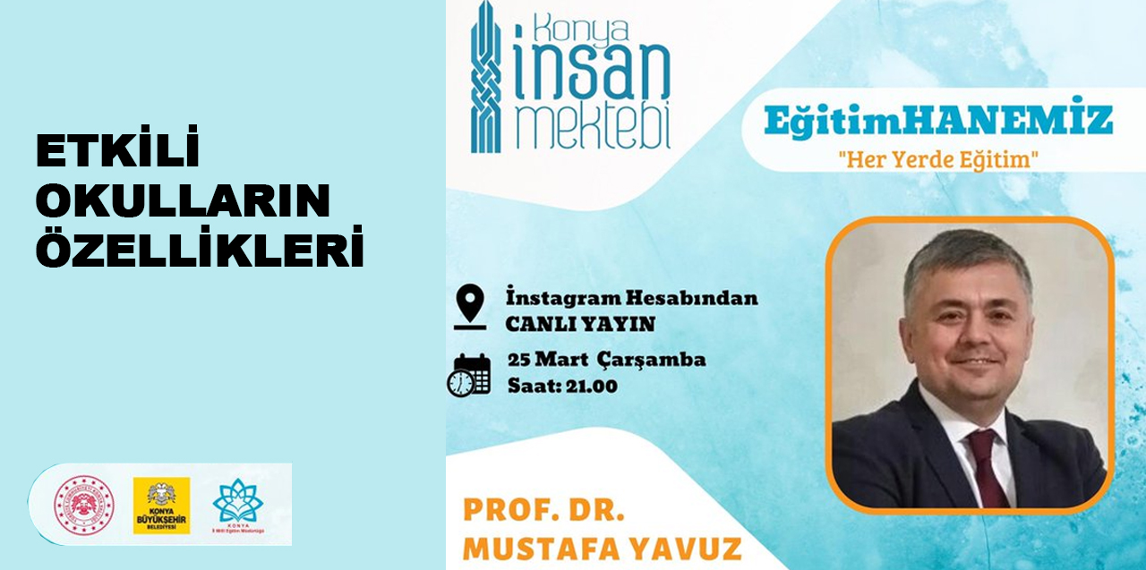 Konya İnsan Mektebi'nde bu akşam canlı yayın var