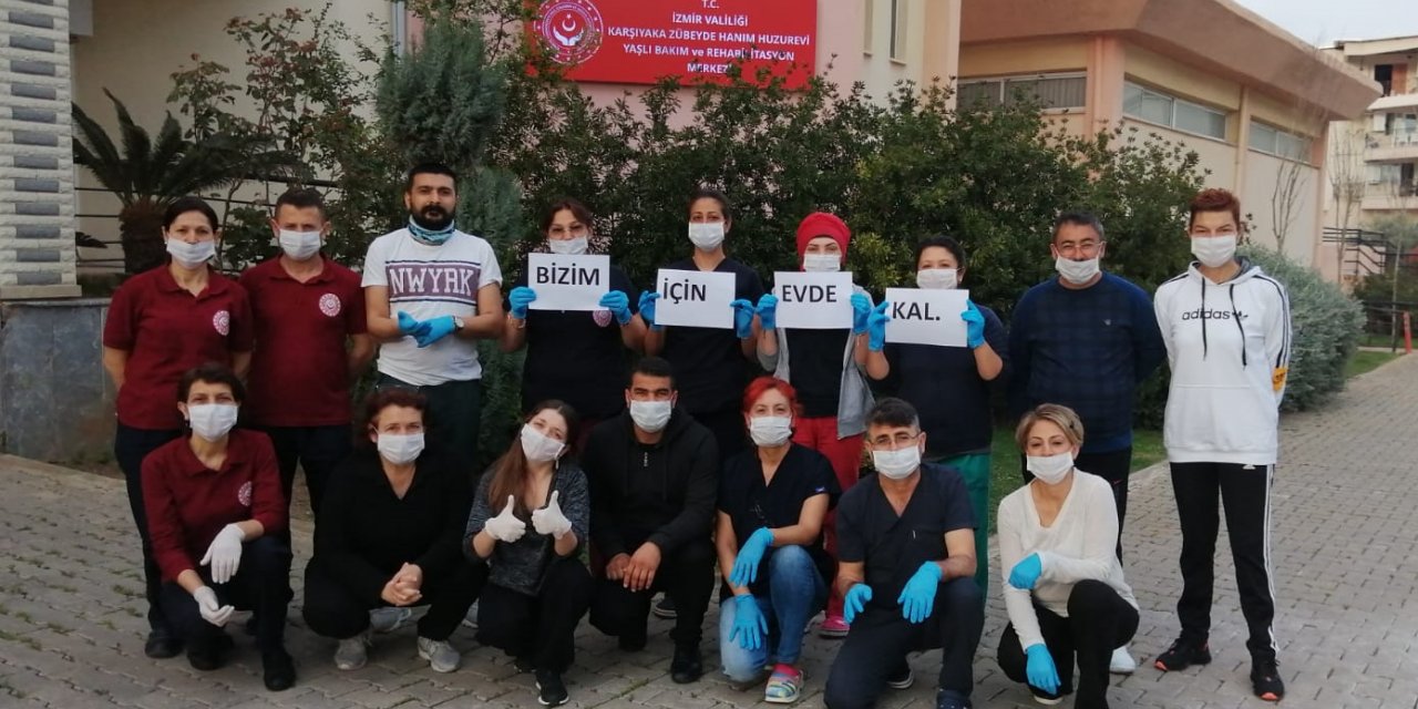 Huzurevlerinden "yaşlılarınız güvende, lütfen evde kalın" çağrısı