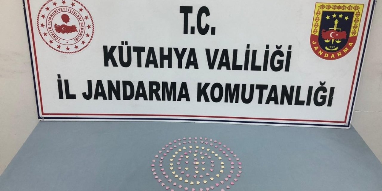 Kütahya’da 162 adet extacy hap ele geçirildi