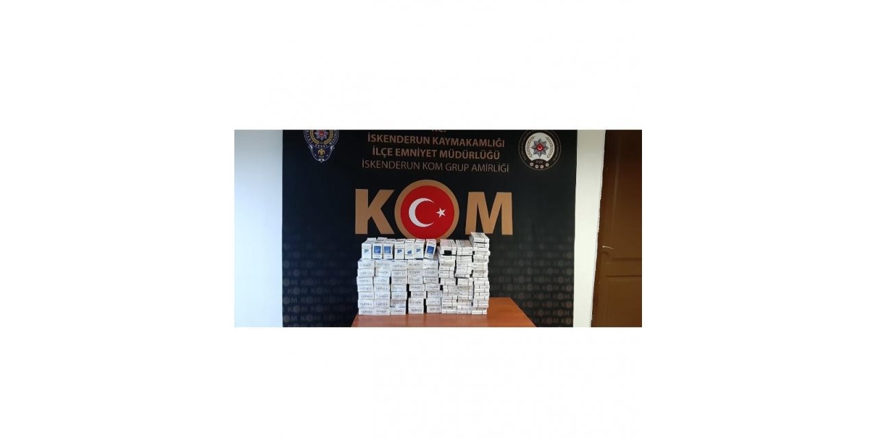 Hatay’da kaçak sigara operasyonu