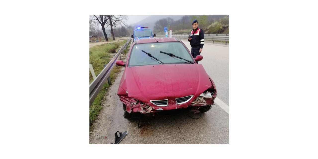Yağmur kazaya yol açtı: 1 yaralı