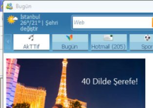 MSN'nin sinir eden penceresini kapatın!