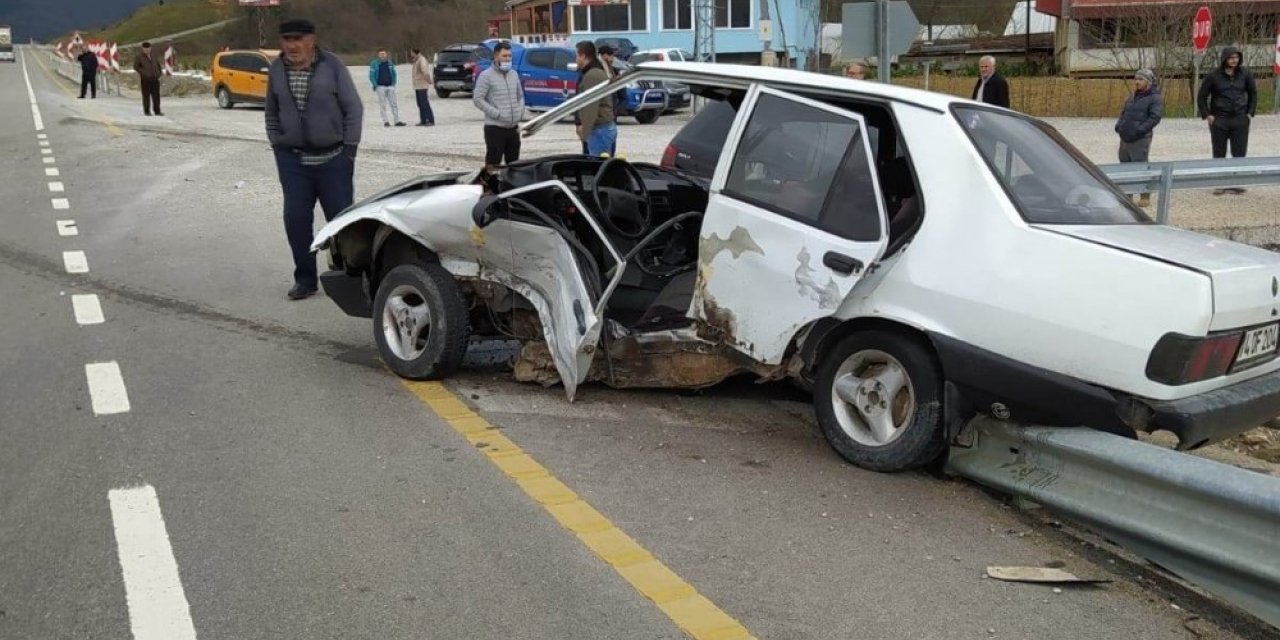 Bartın’da trafik kazası: 1 yaralı