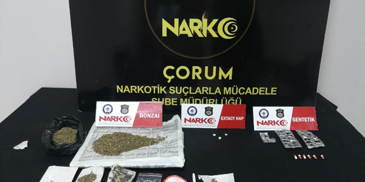 Çorum’da uyuşturucu operasyonunda 1 tutuklama