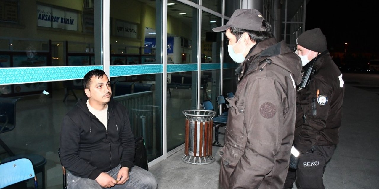 Aksaray’da bekçiler korona virüs bilgilendirme denetiminde