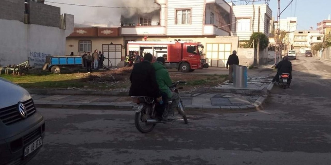 Kilis’te ikamet yangını