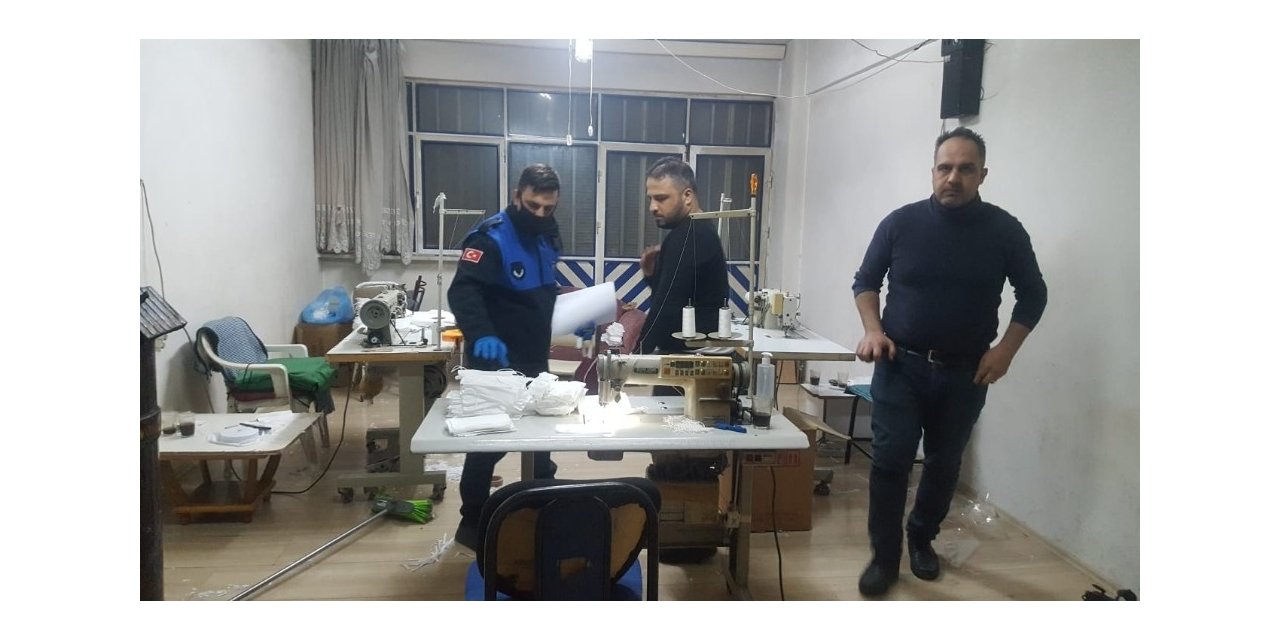 Bursa’da merdiven altı maske üretimine şok baskın