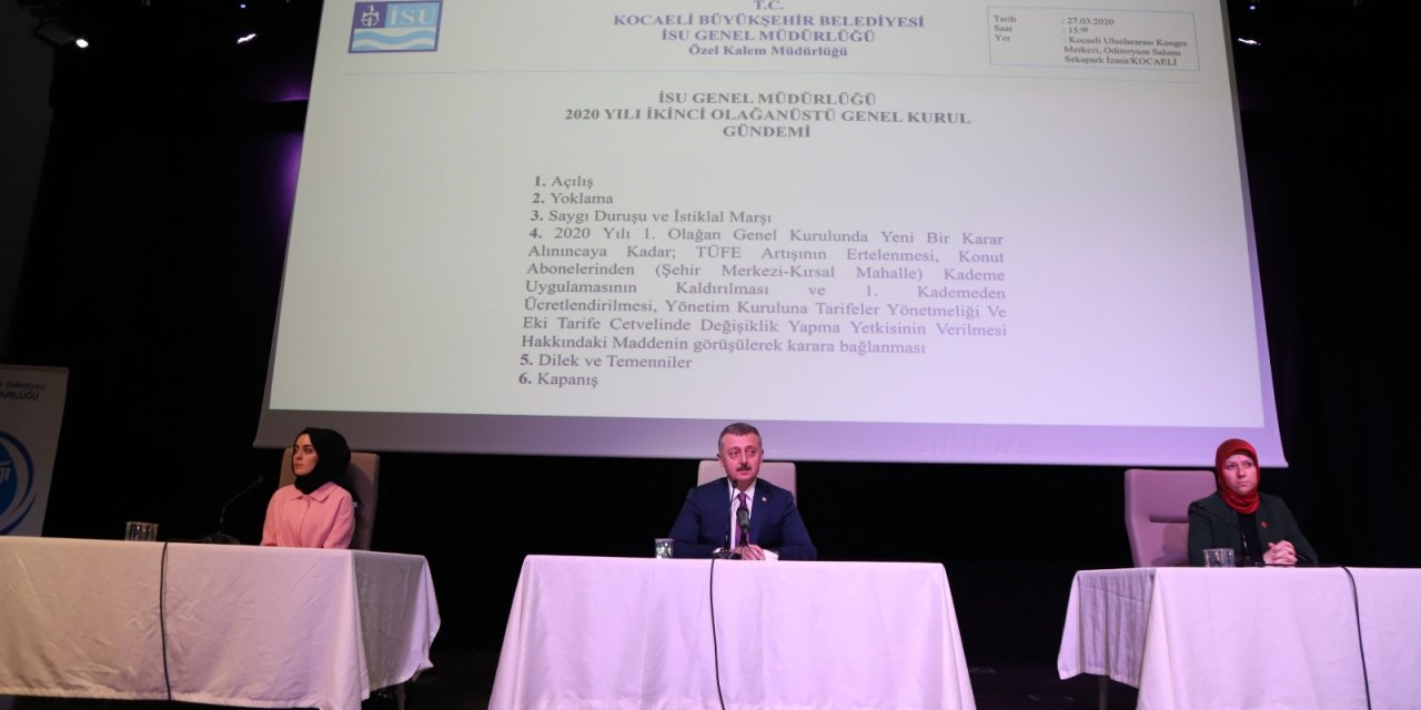 Kocaeli Büyükşehir Belediyesi durumu olmayan vatandaşların su faturasını ödeyecek