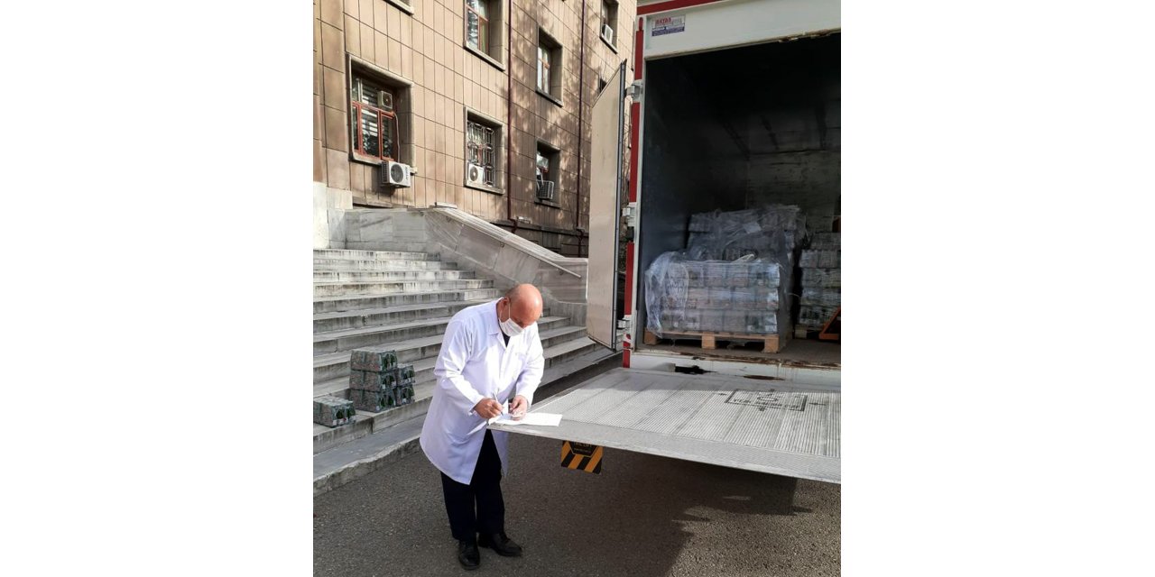 Beypazarı'ndan sağlık çalışanlarına maden suyu desteği