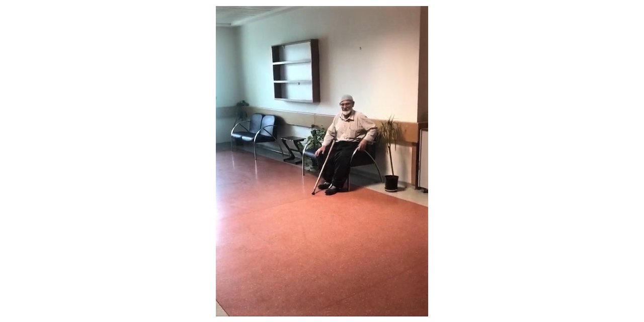 Karantinaya alınan yaşlı adam görevlilere zorluk çıkardı