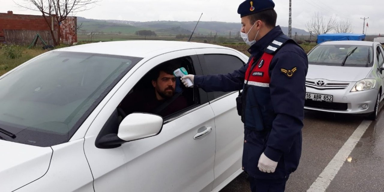 Balıkesir’de jandarmadan korona virüs denetimi
