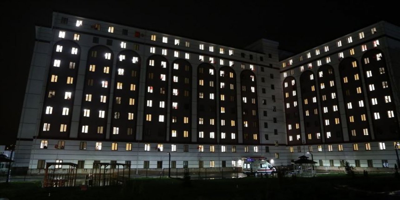 Sivas'ta karantinadaki öğrenciler için moral etkinliği