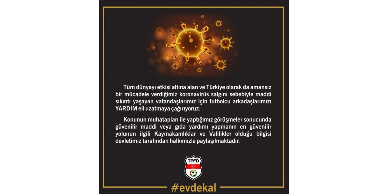 TPFD’den futbol camiasına yardım çağrısı!