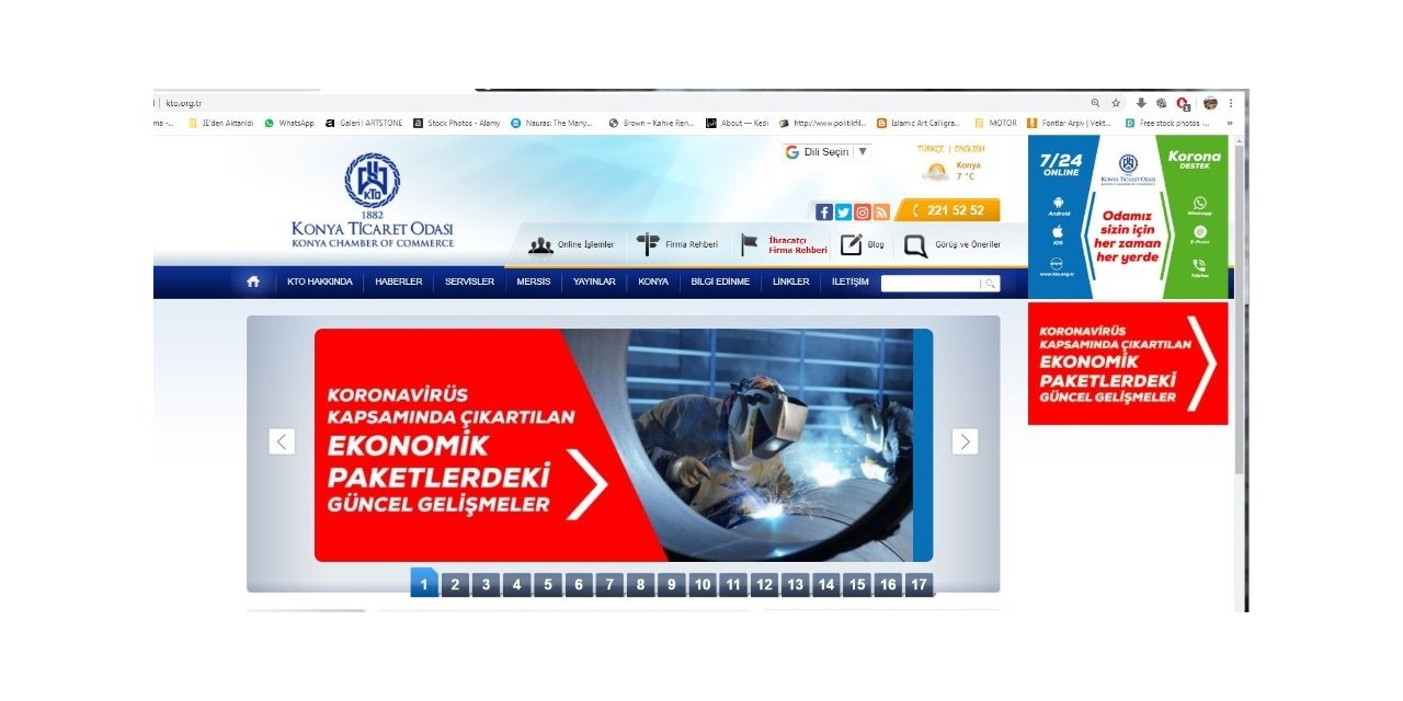 Ekonomik paketlerdeki güncel gelişmeler KTO’nun internet sitesinde