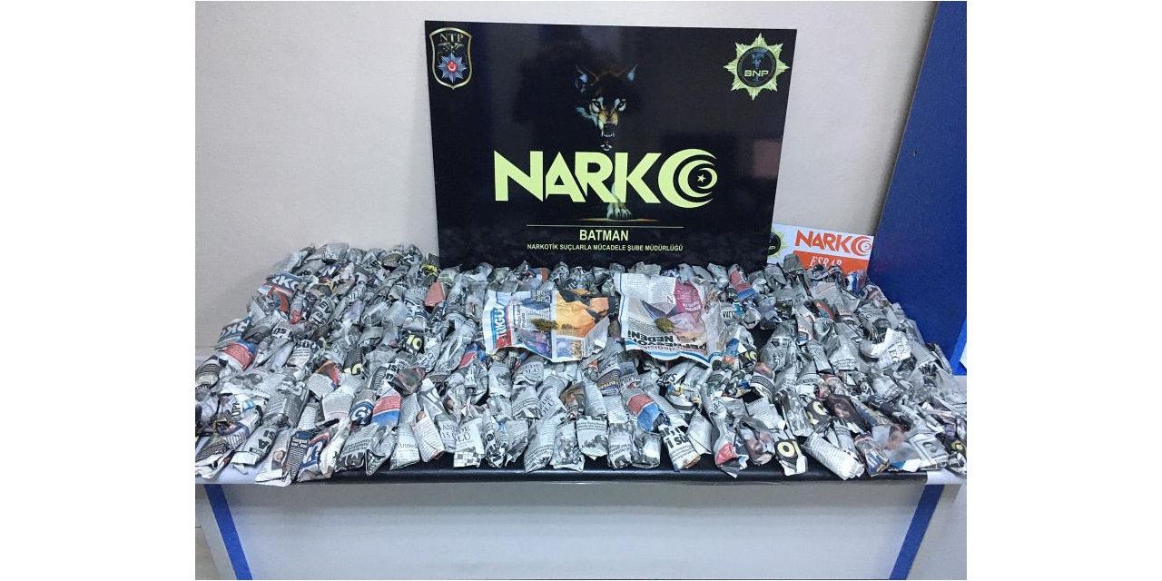 Batman’da satışa hazır 1 kilo 700 gram esrar ele geçirildi