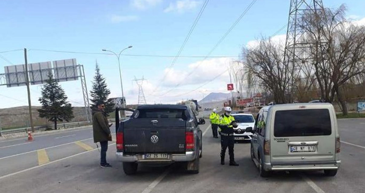 Konya - Antalya yolunda sıkı denetim