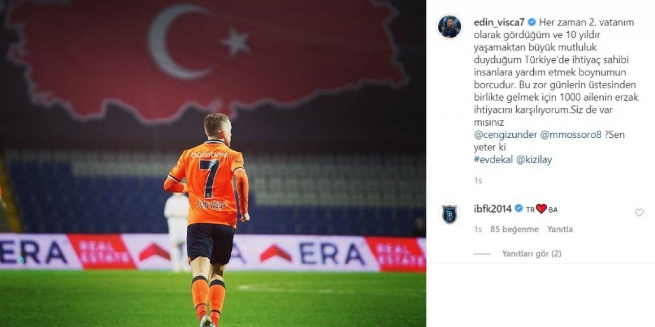 Edin Visca’dan bin aileye erzak yardımı