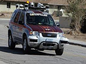 Körler için otomobil yolda