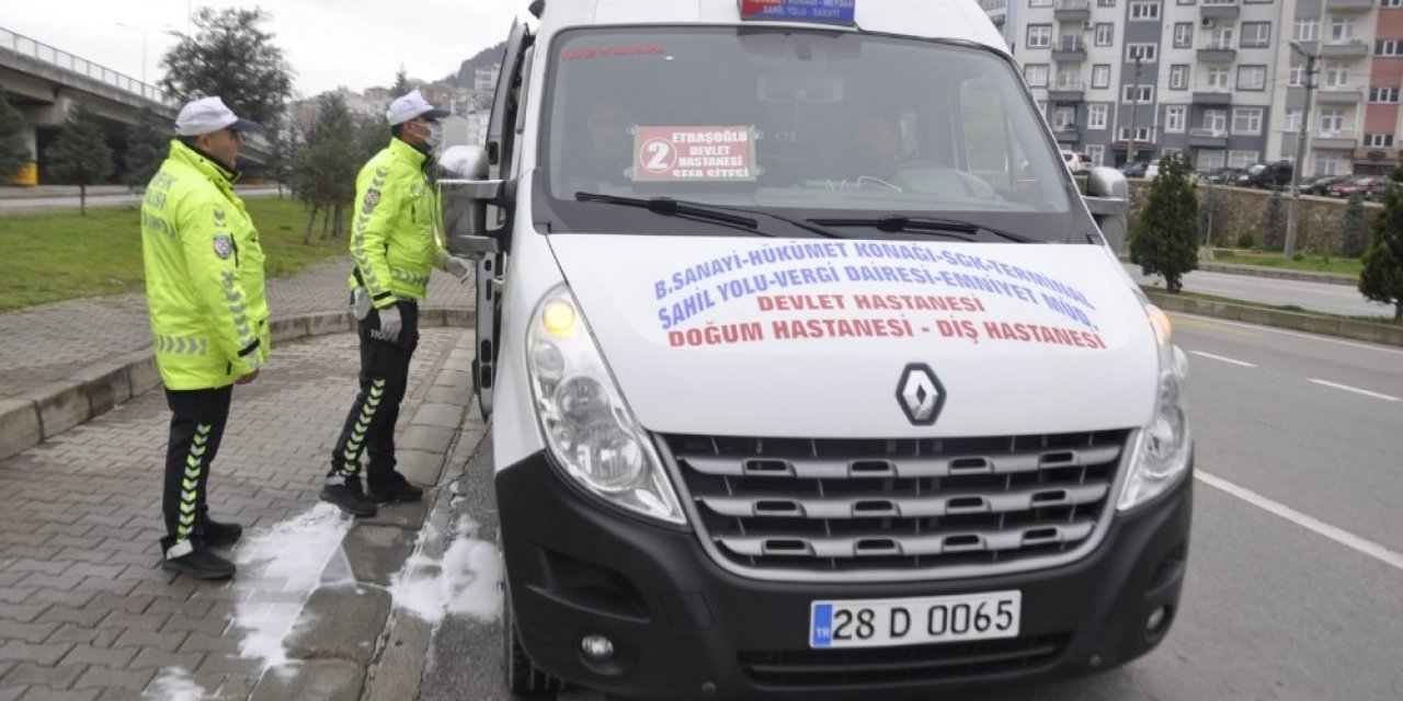 Dolmuşların yolcu sayısında Korona virüs denetimi