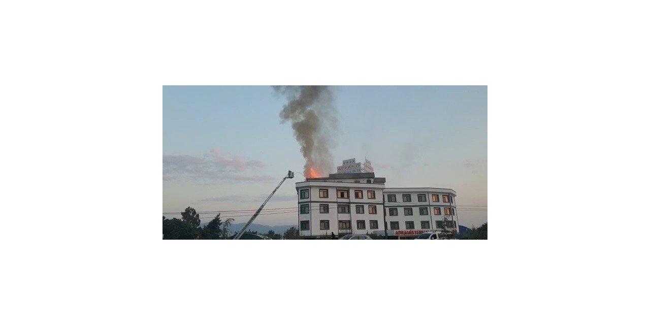 Termal otelde korkutan yangın