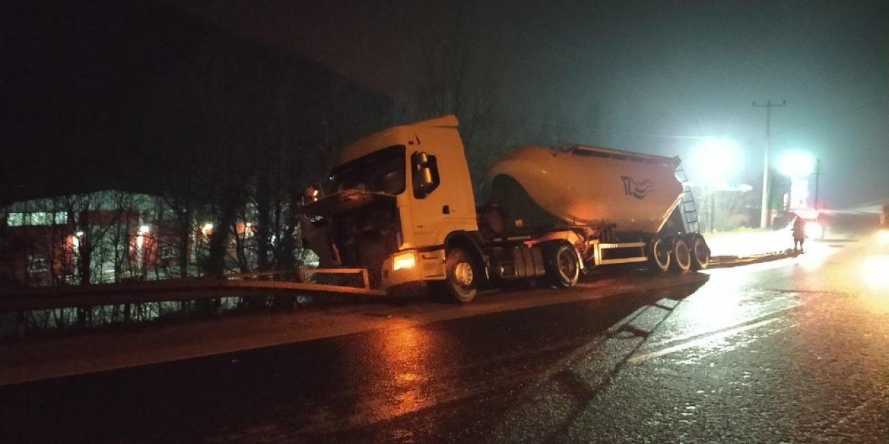 Bariyerlere ok gibi saplandı