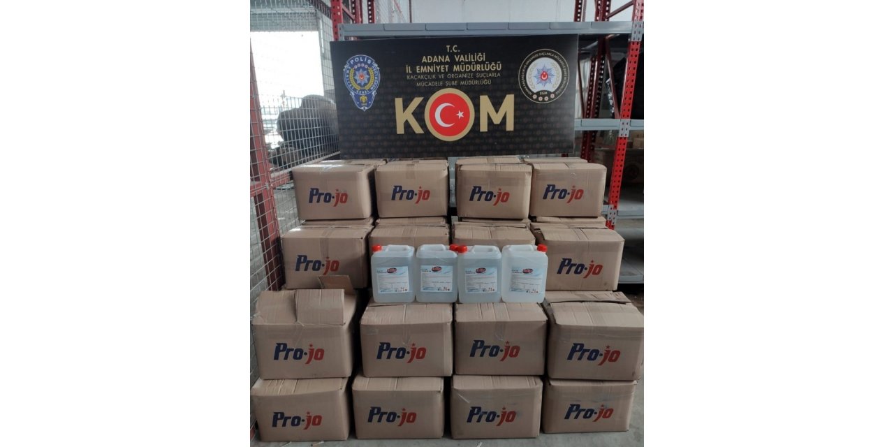 Adana’da sahte dezenfektan operasyonu