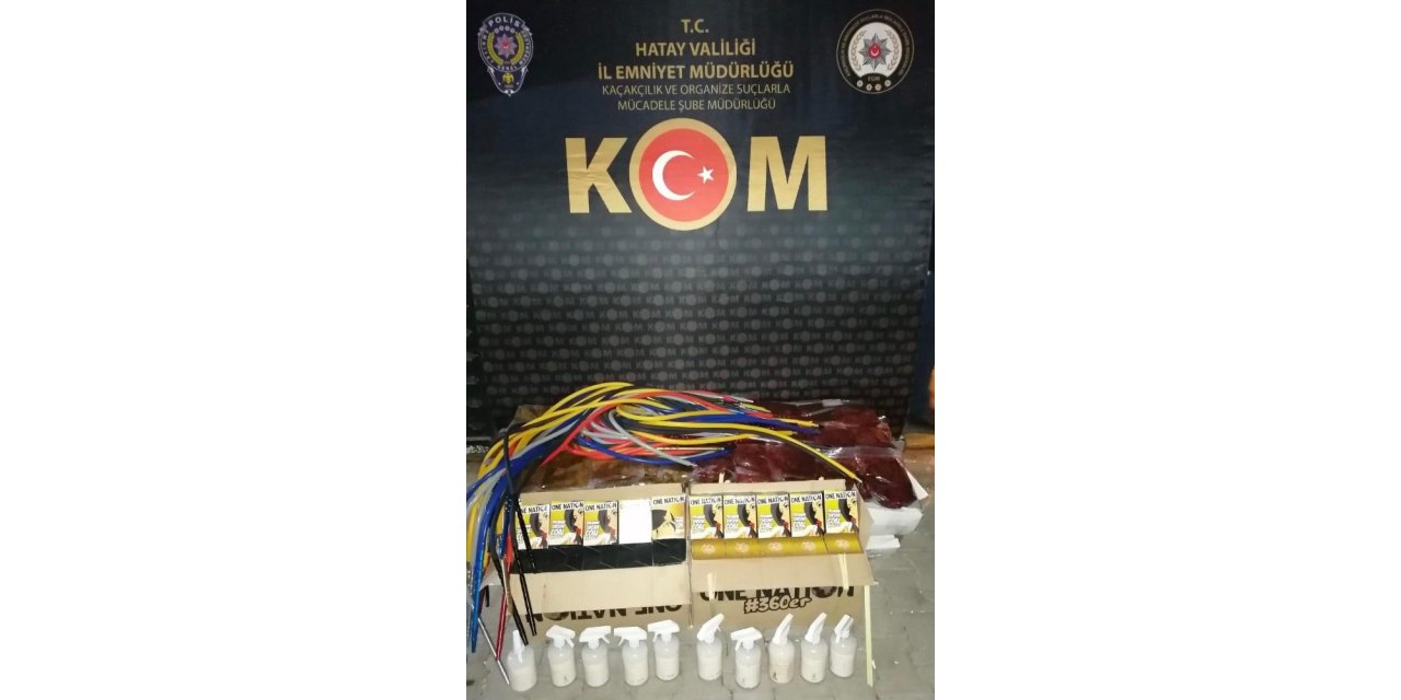 Hatay’da kaçak nargile tütünü operasyonu
