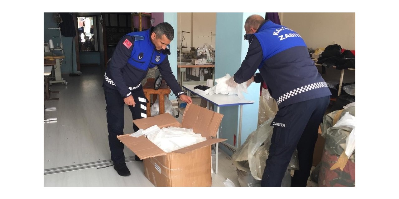 Kocaeli’de 11 bin adet kaçak maske ele geçirildi