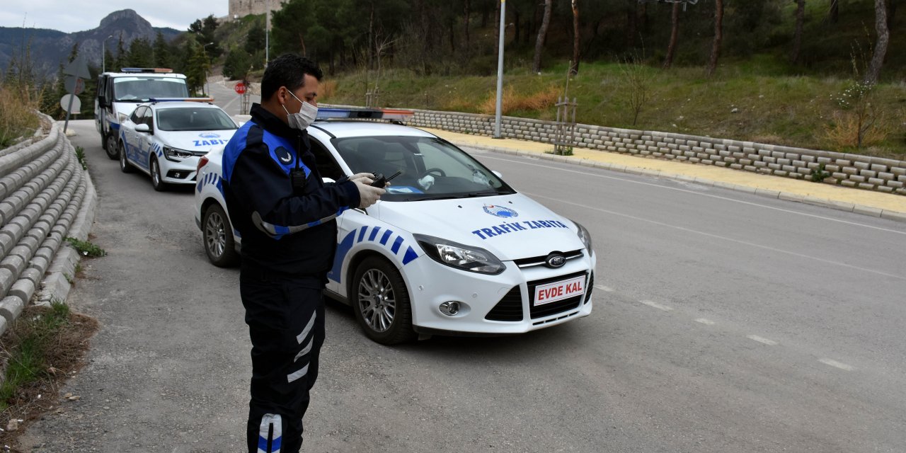 Amasya'da zabıtadan dronla koronavirüs denetimi