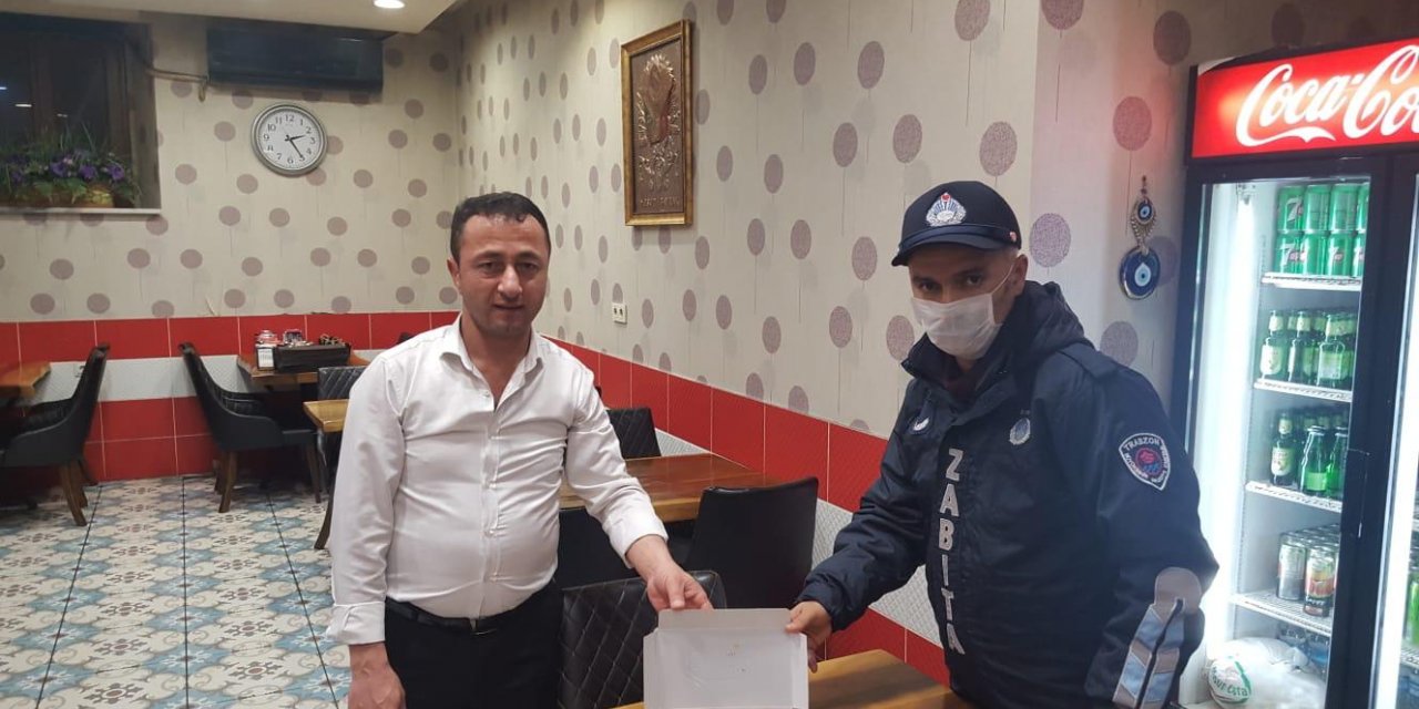 Trabzon'da tatlı aşeren kadının isteği zabıta ekiplerince yerine getirildi