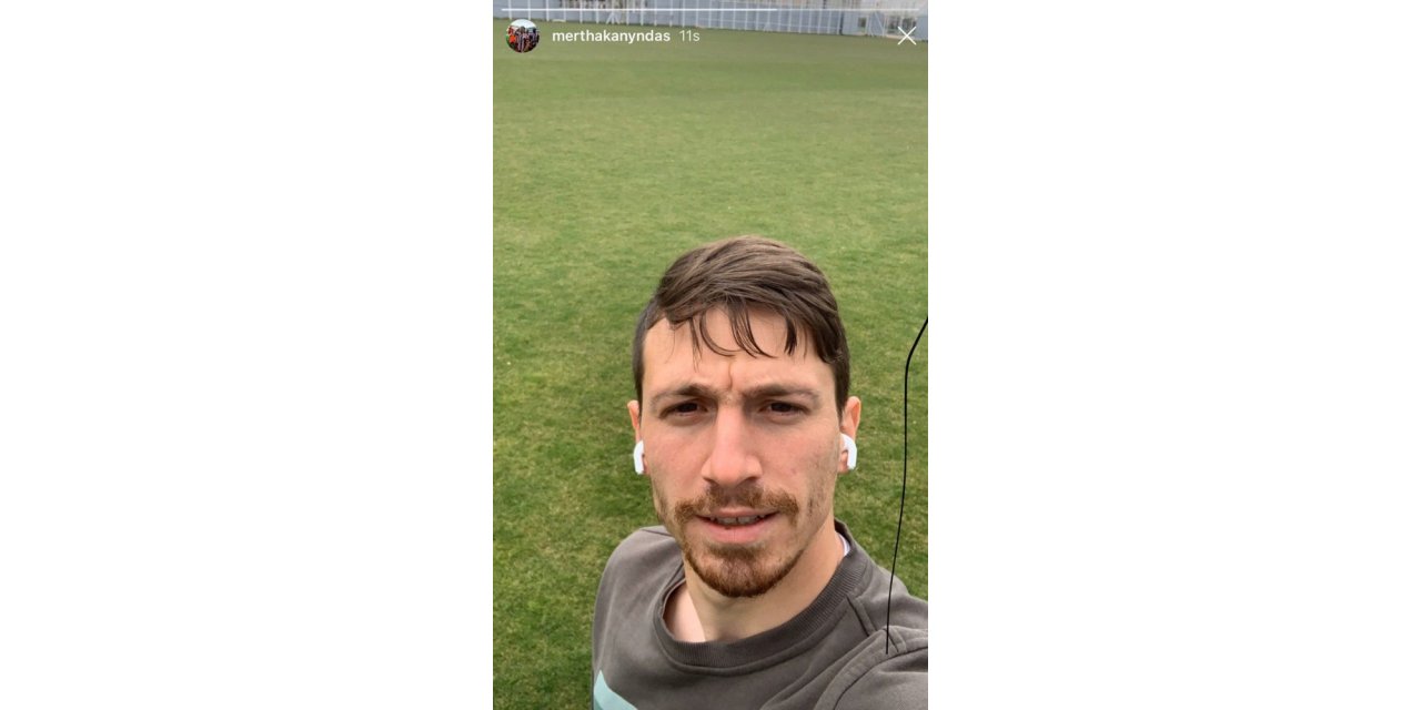 Mert Hakan bireysel idman yapıyor