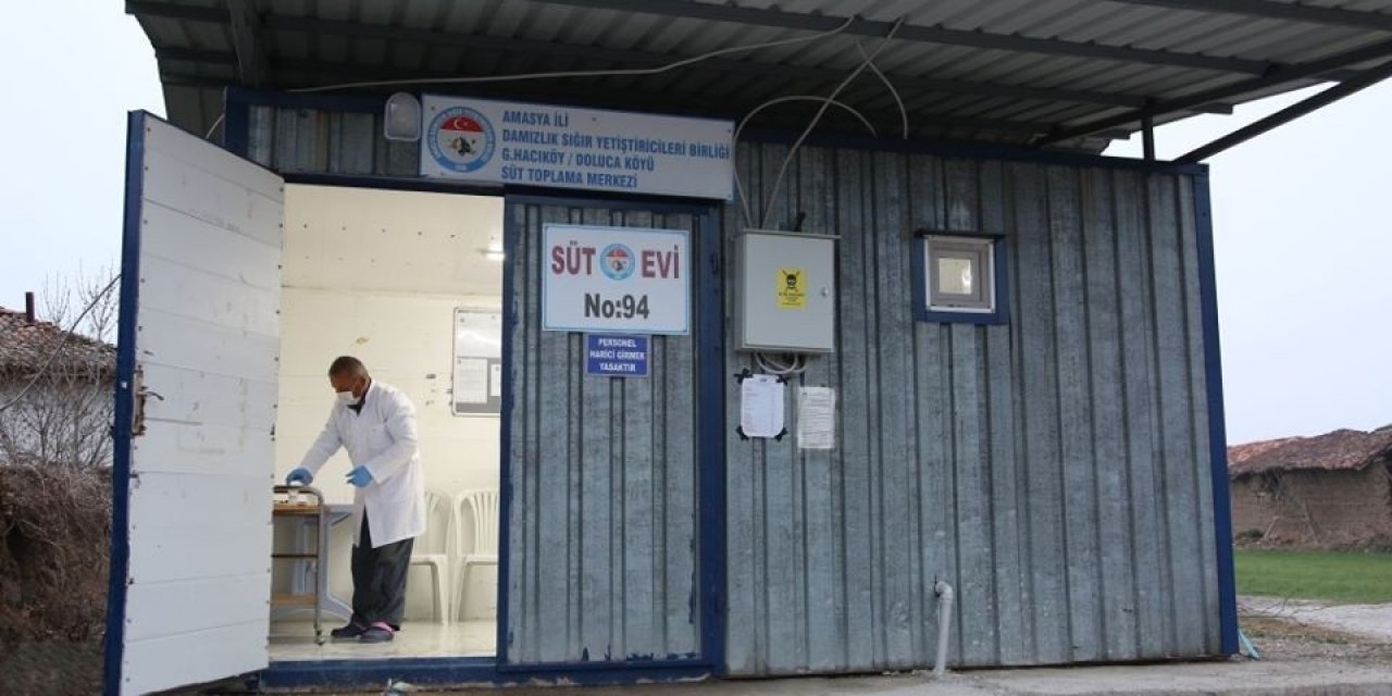 Doluca köyünde süt evi açıldı