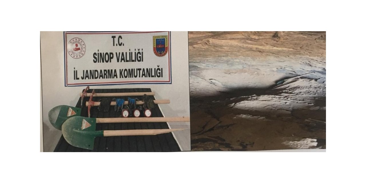 Sinop’ta izinsiz kazı operasyonunda 5 kişiye suçüstü