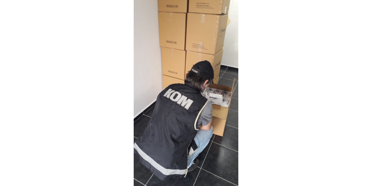 Bakanlık ile anlaşma yapmayan fabrikada üretilen maskelere el konuldu