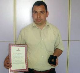 14 ünite kan bağışına madalya